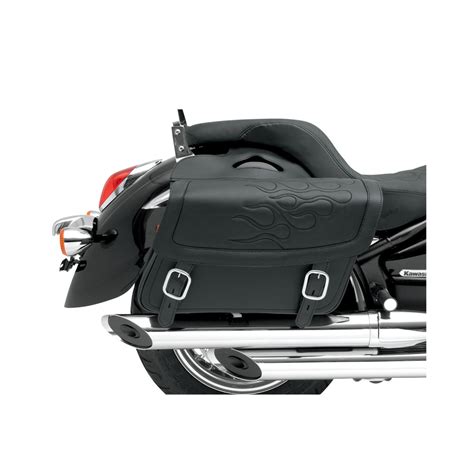 Saddlemen Black Flame Highwayman Tattoo Large Saddlebags