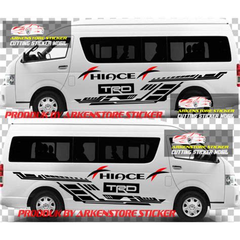Sticker stiker mobil toyota hiace Cutting sticker mobil toyota hiace ...