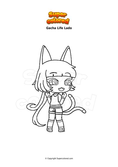 Dibujo Para Colorear Gacha Life Lado Supercolored The Best Porn Website