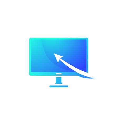 Computer Logo Vector Icon Design Illustration 13011089 Vector Art At