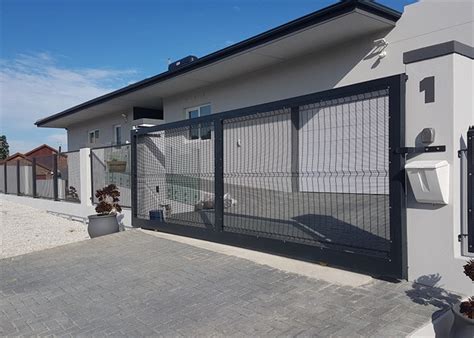 Clear View Fence Gate For Sale Pedestrian And Vehicle Gate System