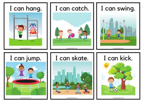 Học liệu Flashcard - Verbs Flashcards (12 card) - STEAM KIDS