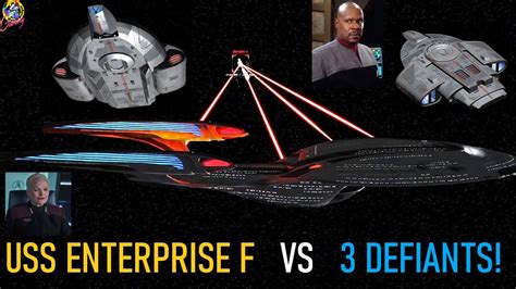 USS Enterprise F VS 3 USS Defiants Star Trek BC Legacy Both Ways