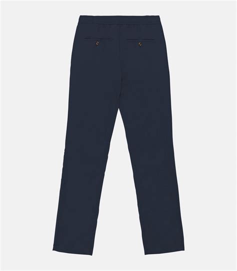 Pantalón Lino Para Hombre Azul Marino Hecho en España