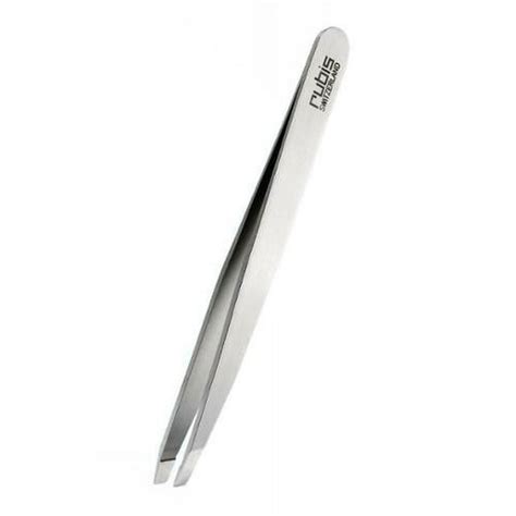 Rubis Classic Stainless Steel Slant Tweezer Precision Tips 1k102