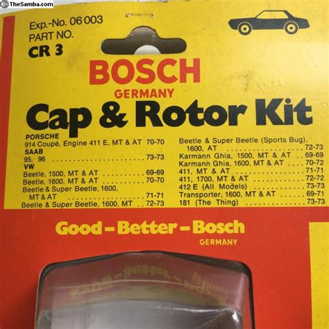 TheSamba VW Classifieds NOS Bosch German Cap Rotor Kit CR3