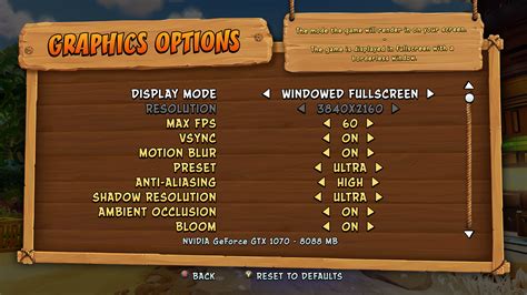 Graphics options - Crash Bandicoot N. Sane Trilogy | Interface In Game