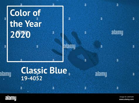 Color Of The Year 2020 Pantone Classic Blue Background Stock Photo Alamy