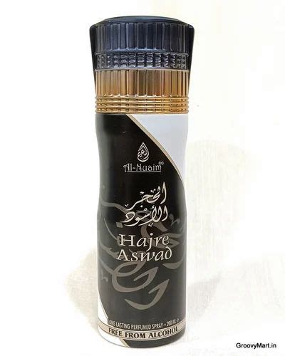 Al Nuaim Hajre Aswad Long Lasting Perfume Spray Alcohol Free 200ml