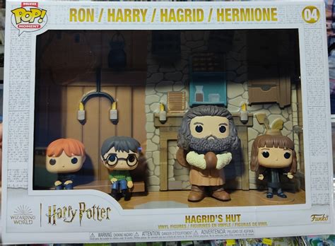 Funko Pop Moments Deluxe Harry Potter Hagrids Hut Ron Harry Hagrid