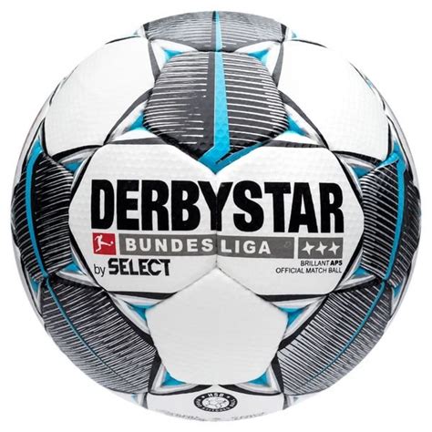 Derbystar Football Brillant APS Bundesliga 2019/20 - White/Black/Petrol ...