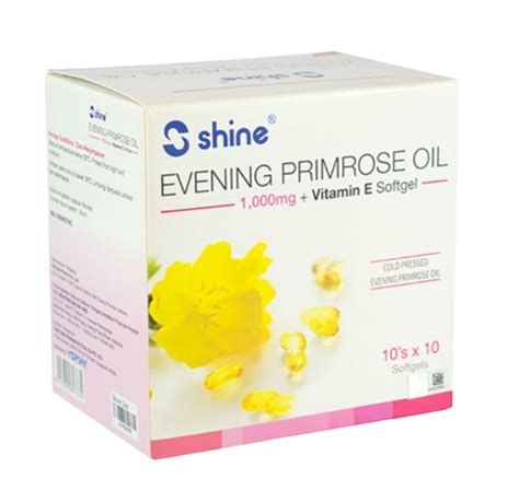 Shine Evening Primrose Oil Vitamin E Softgel 10s X 10 Woods Pharmacy