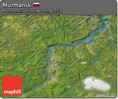 Free Satellite Map of Murmansk