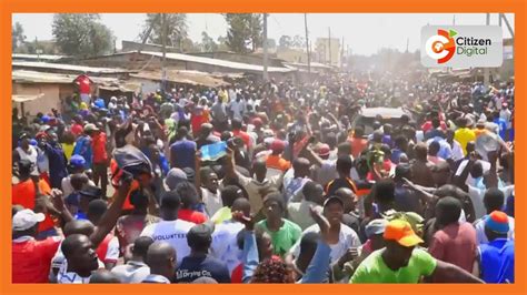 Thousands Of Protesters Join Raila S Convoy In Kibra Youtube