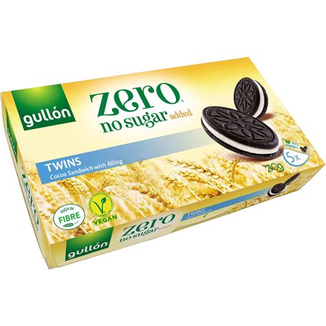 Biscuiti Sandwich Cu Cacao Si Crema De Lapte Fara Zahar Adaugat Gullon