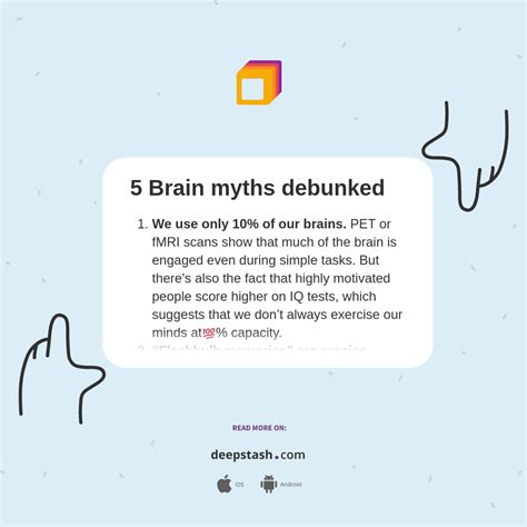 5 Brain Myths Debunked Deepstash