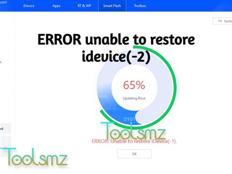 Resolver Erro Error Unable To Restore Idevice 1 Toolsmz