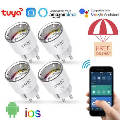 4 Pack Gosund EP2 Steckdosen W Lan Socket Smart Plug 2 4GHz Alexa