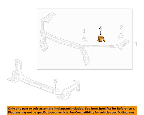 Buick Gm Oem Radiator Core Support Upper Tie Bar Reinforcement Right