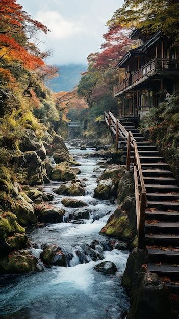 Premium Photo | Photo shiraito waterfall in autumn japan