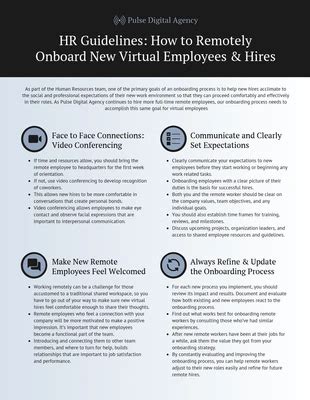 Employee Remote WFH Policy Guide Infographic Template Venngage