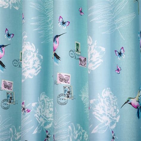 Heavenly Hummingbird Blackout Bedding Eyelet Curtains Dunelm