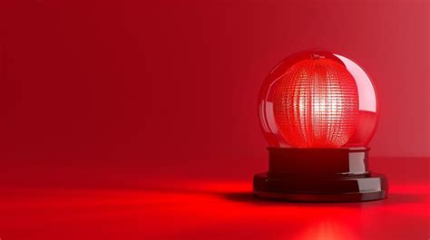 Premium Photo | Red fire alarm clock with red light isolated on white ...