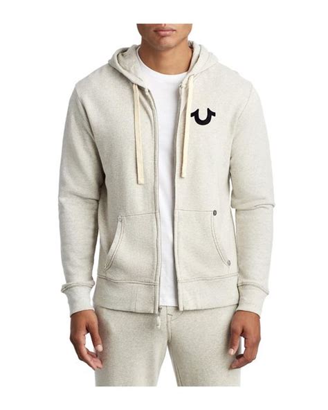 True Religion Flocked Buddha Zip Up Hoodie For Men Lyst