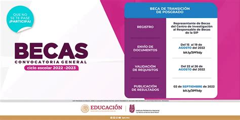 Beca Institucional de transición para estudiantes de posgrado