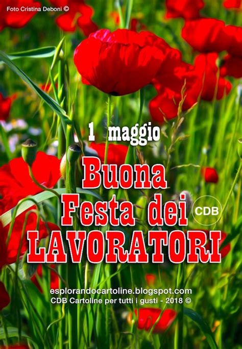 Cdb Cartoline Per Tutti I Gusti Cartolina 1 Maggio Buona Festa Dei