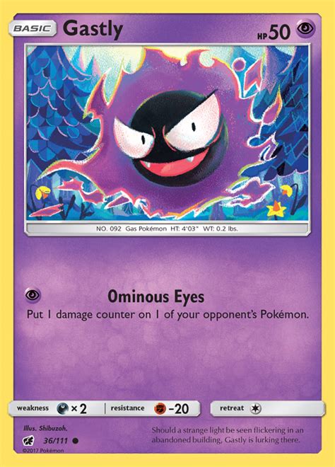 Gastly Crimson Invasion Common Pokemon Tcg Digitaltq