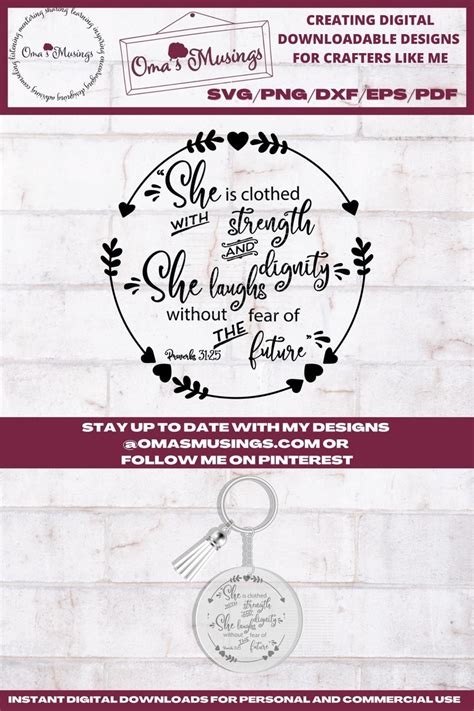 Proverbs 31:25 SVG Proverbs 31 Woman SVG Proverbs Woman | Etsy