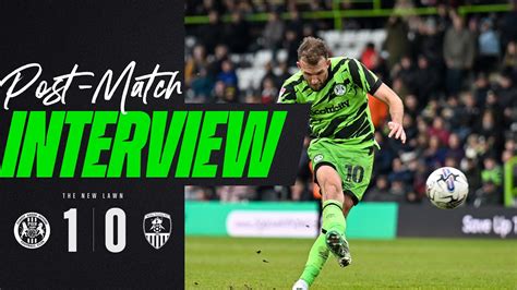 Post Match Interview Christian Doidge After Notts County Win Forest