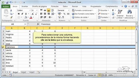 Curso De Excel Seleccionar Celdas Youtube