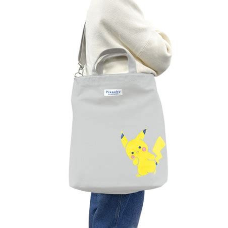 Shoulder Tote Bag Hyokkori Pikachu Pok Mon Pikachu Number Meccha Japan