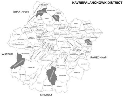 Map of Sindhupalchowk and Kavre showing the study area Map Source:... | Download Scientific Diagram