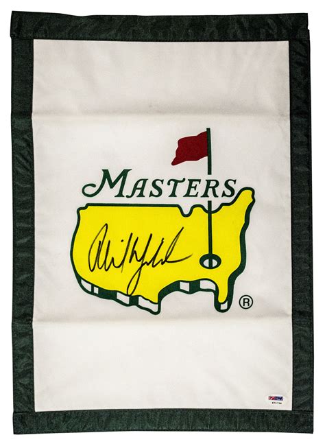 Lot Detail Phil Mickelson Signed Masters Golf Flag Psadna