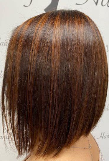 50 Fabulous Fall Hair Color Ideas For Autumn 2022 Whisky Lob Haircut