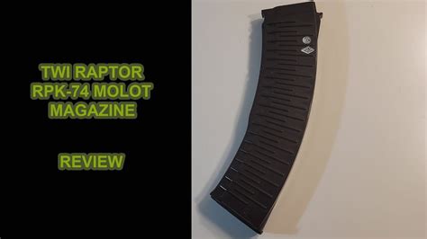 Twi Raptor Airsoft Rpk Molot Midcap Magazine Review Youtube