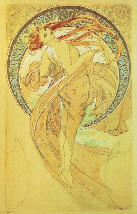 Art Reproductions Study For Dance By Alphonse Maria Mucha