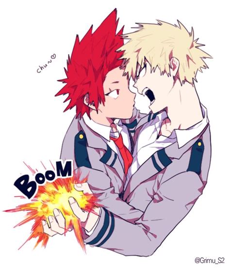 Boku No Hero Academia Kirishima Eijirou Katsuki Bakugou