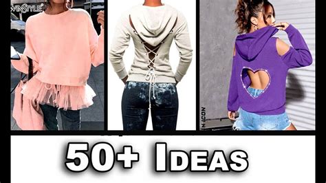 50 Ideas To Upcycle Sweatshirts Into New Styles Ep 11 YouTube