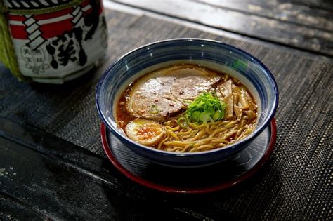 Premium Photo Spicy Pork Tonkotsu Chashu Ramen In The Traditional