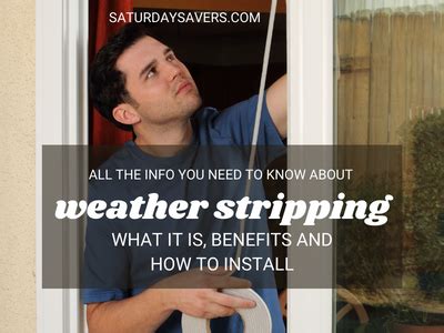 All The Info You Need To Know About Weather Stripping What It Is