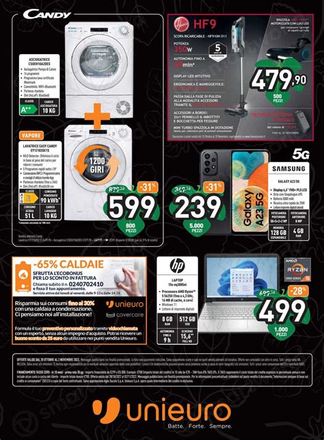 Volantino Unieuro Temptation Black Friday 28 Ott 2 Nov Cominciano