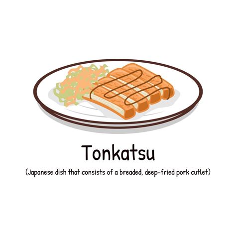 Tonkatsu Japanese dish of pork coated in breadcrumbs and fried Asian ...