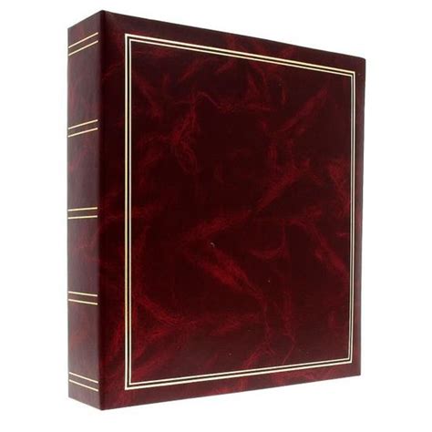 Classeur Album Photo Adhesif Classic Bordeaux Pages Cdiscount