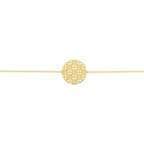 Bracelet Plaqu Or Jaune Cercle Arabesque Malique Fr