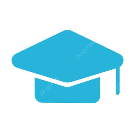 Blue Doctoral Cap De Dibujos Animados Icono De Instagram Png Pintado A Mano Dibujos Animados