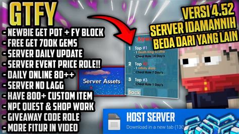 MODAL RECYCLE DAPET ROLE GIVEAWAY CODE GROWTOPIA PRIVATE SERVER